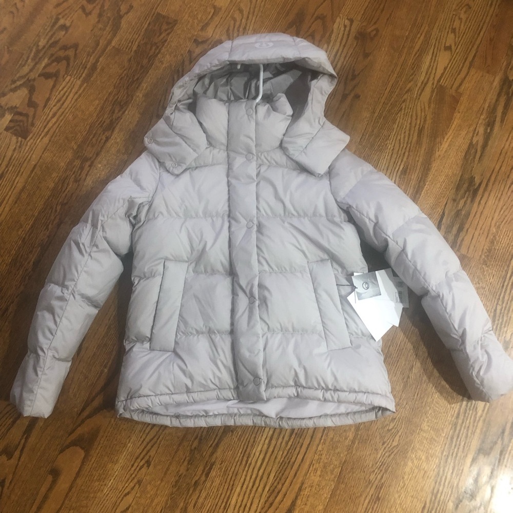 NWT $300 Lululemon Wunder Puff Down Coat Warm Bone Sz 2